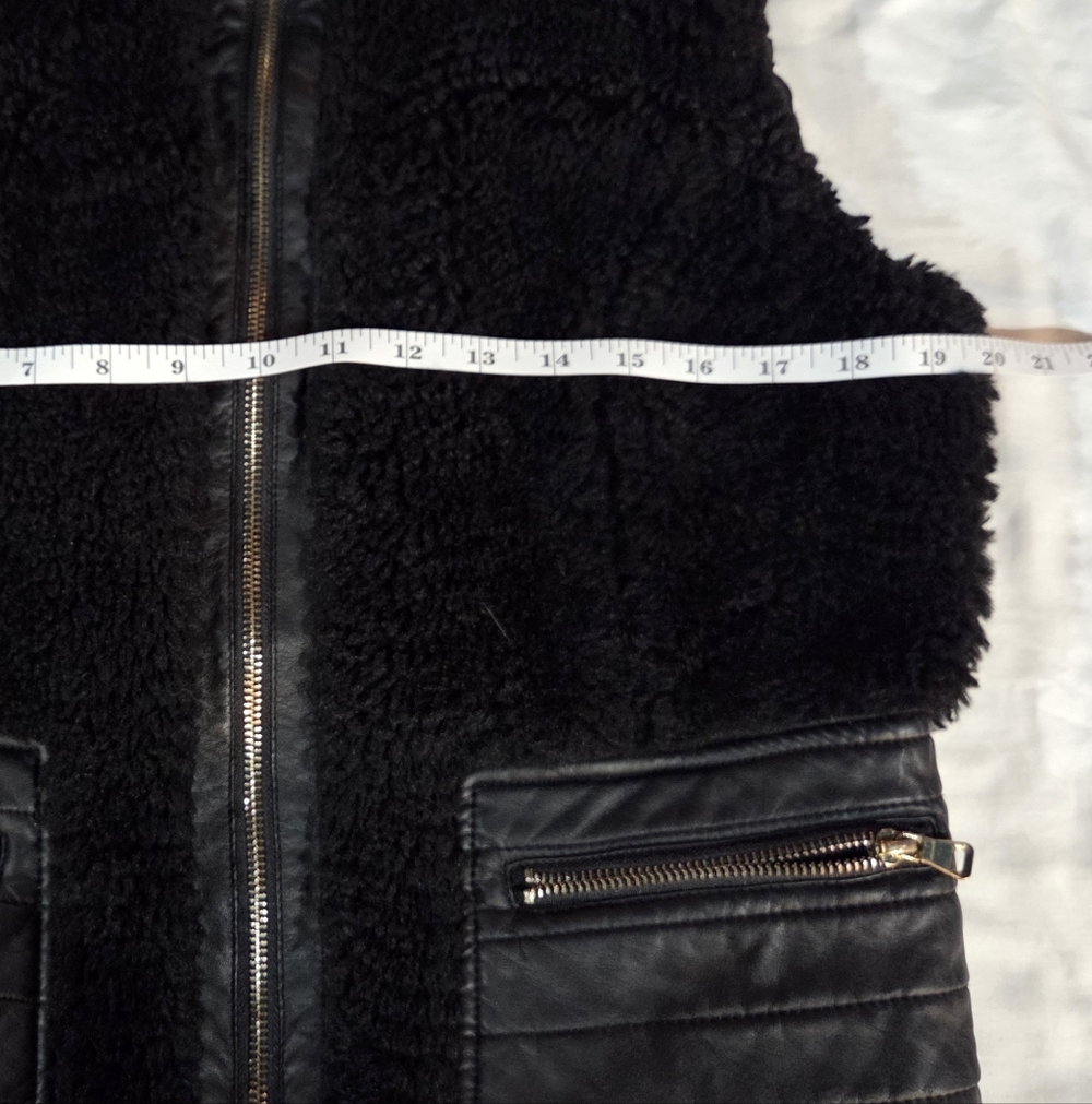 Cavalini Ci Sono Black Faux Fur Jacket - Picture 8 of 9